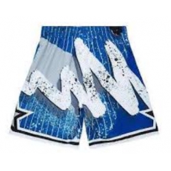 Men Magic Blue White Mix Color NBA Shorts