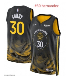 Men Warriors 30 hernandez Stitched Jersey