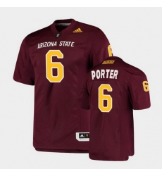 Men Arizona State Sun Devils Geordon Porter College Football Maroon Premier Jersey