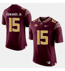 Florida State Seminoles Mario Edwards Jr. College Football Garnet Jersey