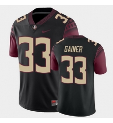 Men Florida State Seminoles Amari Gainer College Football Black Alternate Game Jersey