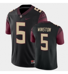 Men Florida State Seminoles Jameis Winston College Football Black Alternate Game Jersey