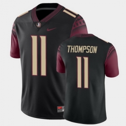 Men Florida State Seminoles Warren Thompson College Football Black Alternate Game Jersey