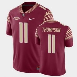 Men Florida State Seminoles Warren Thompson Game Garnet College Football Jersey