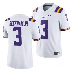 Lsu Tiger Odell Beckham Jr. White Game College Football Jersey