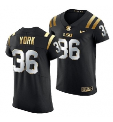 Lsu Tigers Cade York 2021 22 Golden Edition Elite Football Black Jersey