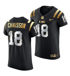 Lsu Tigers K'Lavon Chaisson Golden Edition Elite Nfl Black Jersey