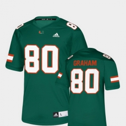 Men Miami Hurricanes Jimmy Graham 80 Green Nflpa Alumni Chase Replica Jersey