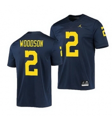 Michigan Wolverines Charles Woodson Navy Game Men'S Jersey