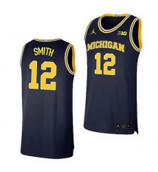 Michigan Wolverines Mike Smith Navy Limited Basketball Jersey