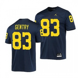 Michigan Wolverines Zach Gentry Navy Game Men'S Jersey