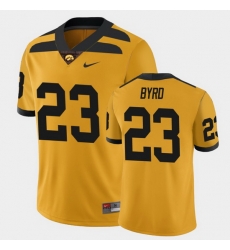 Men Iowa Hawkeyes Shadrick Byrd College Football Gold Alternate Game Jersey