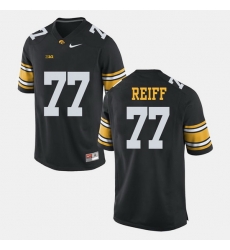 Men Riley Reiff Black Iowa Hawkeyes Alumni Football Game Jersey