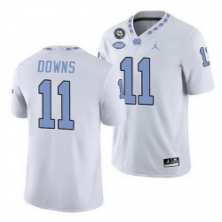 North Carolina Tar Heels Josh Downs White Game Football Replica Jersey