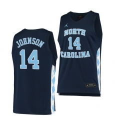 North Carolina Tar Heels Puff Johnson Navy Alternate Men Jersey