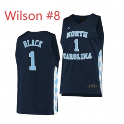 North Carolina Tar Heels WILSON #8 Navy Alternate Men Jersey