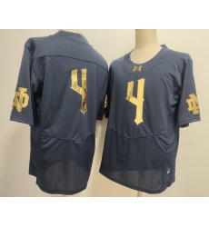 Men Norte Dame Fighting Irish #4 Jeremiyah Love Navy Gold Stitched NCAA Jersey Men Norte Dame Fighting Irish #4 Jeremiyah Love Navy Gold Stitched NCAA Jersey