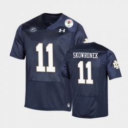 Men Notre Dame Fighting Irish Ben Skowronek 2021 Rose Bowl Navy College Football Jersey