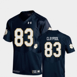 Men Notre Dame Fighting Irish Chase Claypool 83 Navy College Football Replica Jersey