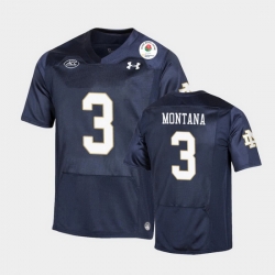 Men Notre Dame Fighting Irish Joe Montana 2021 Rose Bowl Navy College Football Jersey