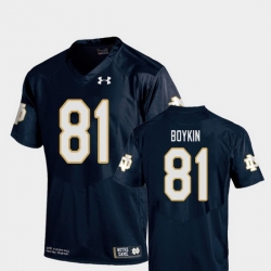 Men Notre Dame Fighting Irish Miles Boykin 81 Navy College Football Replica Jersey