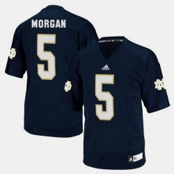 Men Notre Dame Fighting Irish Nyles Morgan College Football Blue Jersey