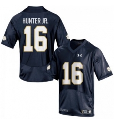 Men Under Armour 16 Torii Hunter Jr. Limited Navy Blue Torii Hunter Jr Notre Dame Fighting Irish Alumni Football Jersey