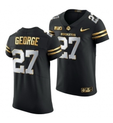 Ohio State Buckeyes Eddie George Black Golden Edition Jersey