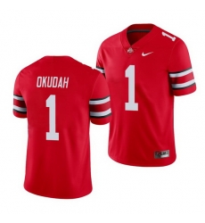 Ohio State Buckeyes Jeff Okudah Scarlet Game Men'S Jersey