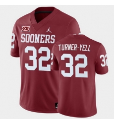 Oklahoma Sooners Delarrin Turner Yell Crimson Home Men'S Jersey