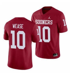 Oklahoma Sooners Theo Wease Crimson Alumni Men'S Jersey