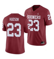 Oklahoma Sooners Todd Hudson Crimson Game Men'S Jersey