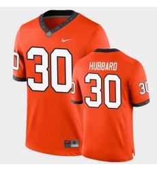 Men Oklahoma State Cowboys Chuba Hubbard College Football Orange Game Jersey