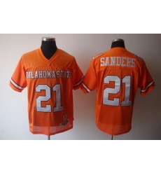 NCAA Oklahoma State Cowboys 21 Barry Sanders Orange NCAA Jerseys