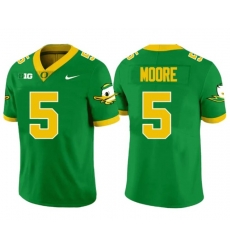 Men Oregon Ducks 5 Dakorien Moore Green Stitched Football Jersey Men Oregon Ducks 5 Dakorien Moore Green Stitched Football Jersey