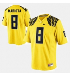 Men Oregon Ducks Marcus Mariota College Football Yellow Jersey