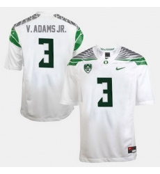 Men Oregon Ducks Vernon Adams College Football White Jersey