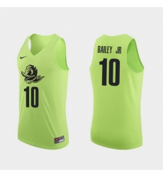 Men Oregon Ducks Victor Bailey Jr. Apple Green Authentic College Basketball Jersey 0A