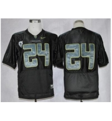 Oregon Ducks #24 Thomas Tyner Black Combat Stitched NCAA Jersey