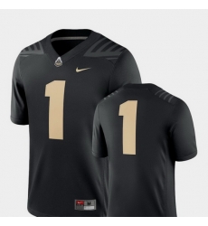 Men Purdue Boilermakers 1 Black College Football 2018 Game Jersey