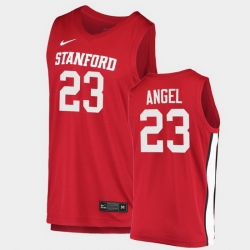 Men Stanford Cardinal Brandon Angel College Basketball Red 2020 21 Jersey