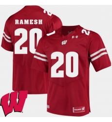 Men Wisconsin Badgers Austin Ramesh Red Alumni Football Game Ncaa 2018 Jersey