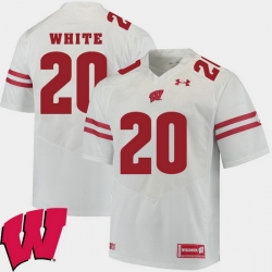 Men Wisconsin Badgers James White White Alumni Football Game Ncaa 2018 Jersey