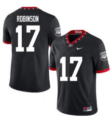 2020 Men #17 Justin Robinson Georgia Bulldogs Mascot 100th Anniversary College Football Jerseys Sale