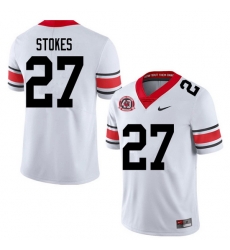 2020 Men #27 Eric Stokes Georgia Bulldogs 1980 National Champions 40th Anniversary College Football