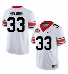 2020 Men #33 Daijun Edwards Georgia Bulldogs 1980 National Champions 40th Anniversary College Footba