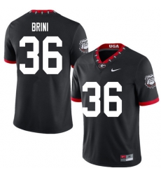 2020 Men #36 Latavious Brini Georgia Bulldogs Mascot 100th Anniversary College Football Jerseys Sale