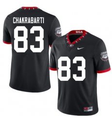 2020 Men #83 Kaustov Chakrabarti Georgia Bulldogs Mascot 100th Anniversary College Football Jerseys