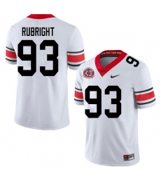 2020 Men #93 Bill Rubright Georgia Bulldogs 1980 National Champions 40th Anniversary College Footbal