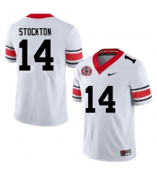 Men #14 Gunner Stockton Georgia Bulldogs College Football Jerseys Sale-40th Anniversary